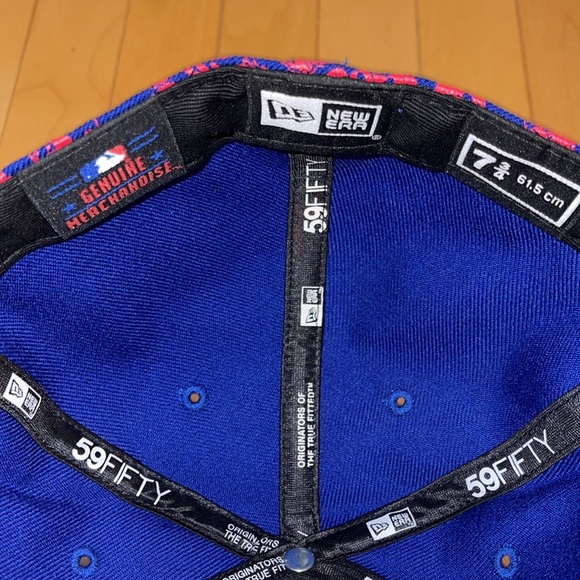 New Era Hat Wool Fitted Chicago Cubs Size 7 3/4 - Picture 6 of 6